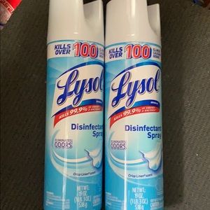 two Lysol spray 19oz